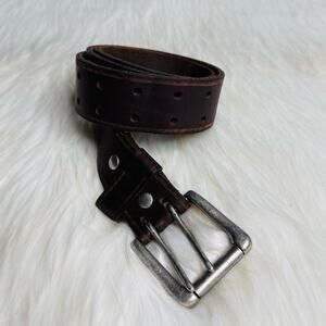 Old Navy Men's Dark Brown Leather Belt